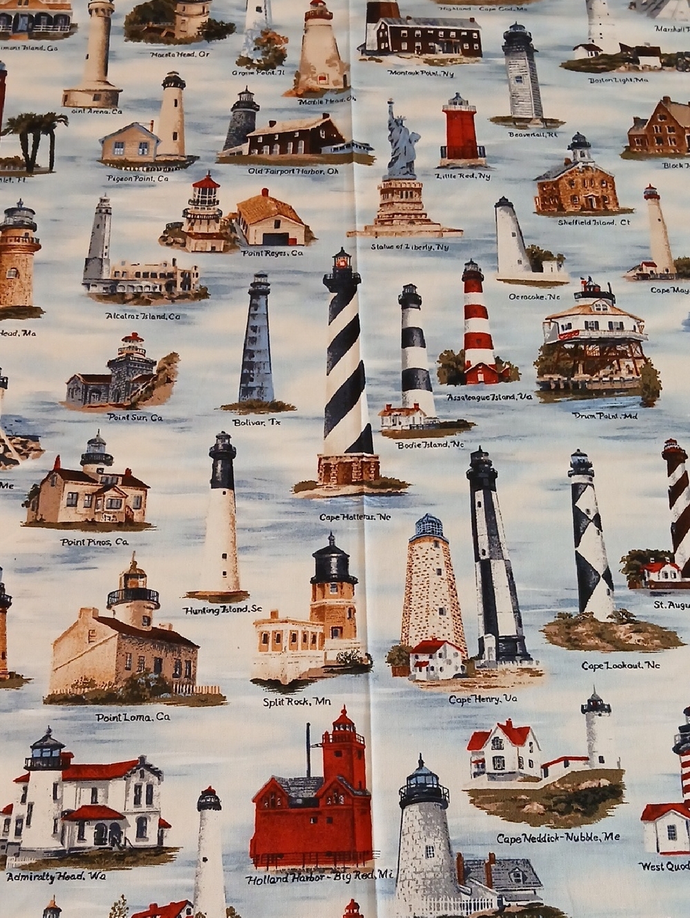 Lighthouse Tablecloth Handmade - Picture 8 of 12